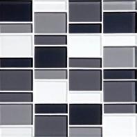 Color Wave Tile Evening Mixer 3'' x Block Random Mosaic CW28