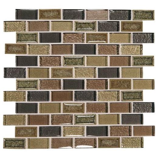 Crystal Shores Aurelain Seas 2 x 1 Brick-Joint Mosaic CS98