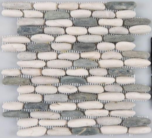 Bliss Pebble Mosaics Tranquil Cool Stacked Pebble AC76-471