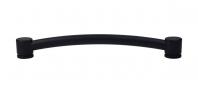 Top Knobs TK67BLK Oval Appliance Pull 12 Inch Center