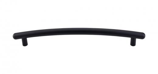 Top Knobs TK170BLK Curved Appliance Pull 12 Inch Center