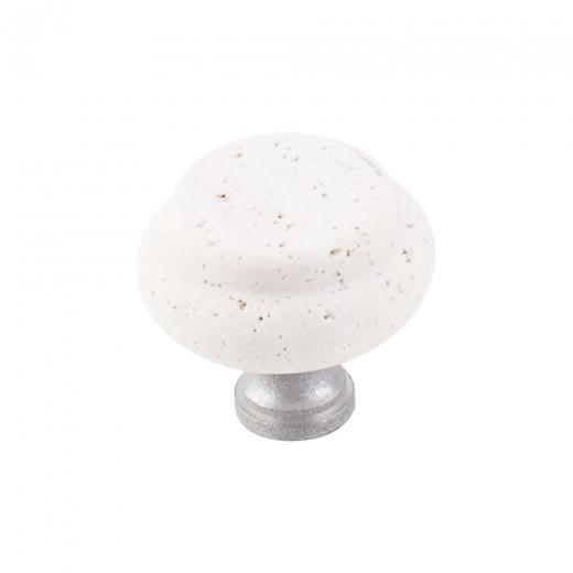 Top Knobs M132C Chateau Collection Tumbled Travertine Knob 1 3/8 Inch