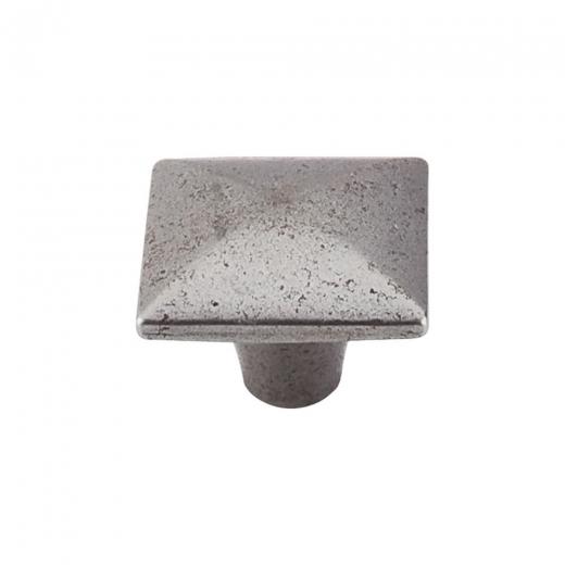 Top Knobs M263 Chateau II Collection Square Iron Knob Smooth 1 3/8 Inch