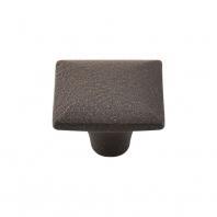 Top Knobs M265 Chateau II Collection Square Iron Knob Smooth 1 3/8 Inch