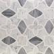 Soho Studio Alstromeria Series White Carrara Marble Tile with Bardiglio Nuvelato and White Thassos