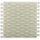 3D Wave with White Glass Mosaic Tile
