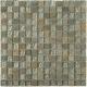 Soho Studio Autumn Series 3/4 Squares Green Slate and White Gold Mosaic Backsplash