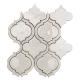 Soho Studio Baroque Lantern Series Blanco Arabesque Glass Tile