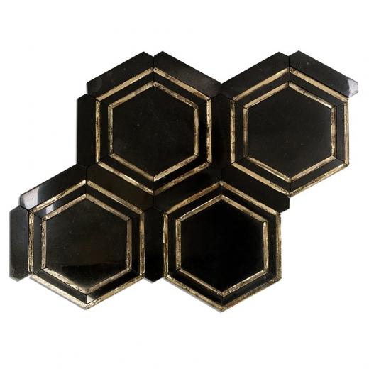 Soho Studio Cass Series Ole Hexagon Marble Tile