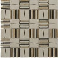 Soho Studio City Stone Series Beige with Lagos Azul and Gold Line Marble Tile