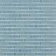 Soho Studio Crystal Series Blue Gray 1/2 x 2 Brick Glass Tile