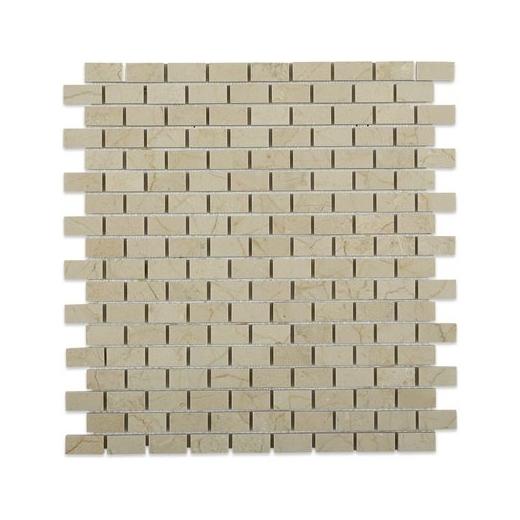 Soho Studio Crema Marfil Series 1/2 x 1 Brick Polished Marble Tile