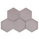 Soho Studio Hexagono Series- Cuna Nude Matte 6 inch Hexagon TLHEXCUNANUDEMT