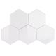 Soho Studio Hexagono Series- Liso Blanco Brillo 6 inch Hexagon TLHEXLISOBLNCBRL