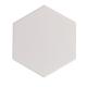 Soho Studio Hexagono Series- Liso Blanco Matte 6 inch Hexagon TLHEXLISOBLNCMT