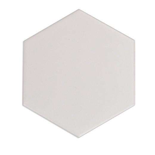 Soho Studio Hexagono Series- Liso Blanco Matte 6 inch Hexagon TLHEXLISOBLNCMT