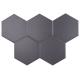 Soho Studio Hexagono Series- Liso Grafito Matte 6 inch Hexagon TLHEXLISOGRFTMT