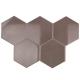 Soho Studio Hexagono Series- Liso Nude Brillo 6 inch Hexagon TLHEXLISONUDEBRL