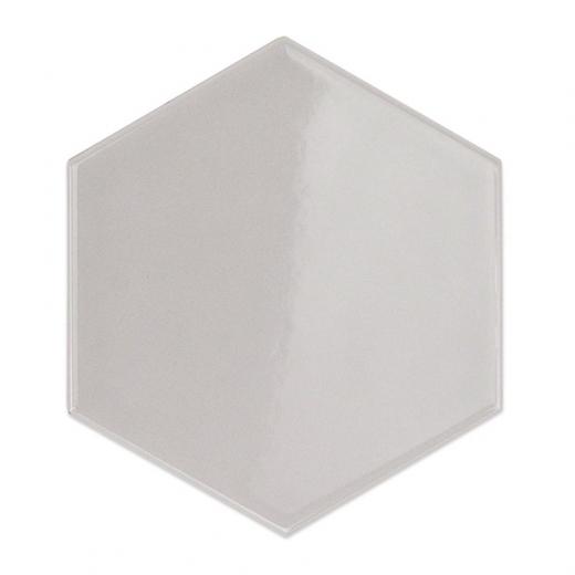 Soho Studio Hexagono Series- Liso Perla Brillo 6 inch Hexagon TLHEXLISOPRLBRL