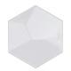 Soho Studio Hexagono Series- Piramidal Blanco Brillo 6 inch Hexagon TLHEXPRMDBLNCBRL