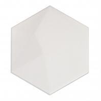 Soho Studio Hexagono Series- Piramidal Blanco Matte 6 inch Hexagon TLHEXPRMDBLNCMT