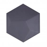 Soho Studio Hexagono Series- Piramidal Grafito Matte 6 inch Hexagon TLHEXPRMDGRFTMT