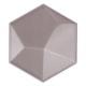 Soho Studio Hexagono Series- Piramidal Nude Brillo 6 inch Hexagon TLHEXPRMDNUDEBRL