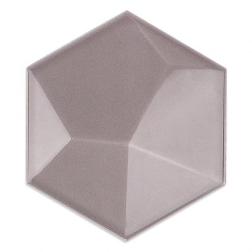 Soho Studio Hexagono Series- Piramidal Nude Brillo 6 inch Hexagon TLHEXPRMDNUDEBRL