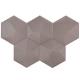 Soho Studio Hexagono Series- Piramidal Nude Matte 6 inch Hexagon TLHEXPRMDNUDEMT