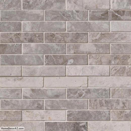 MSI Stone Tundra Gray Mosaic Backsplash SMOT-TUNGRY-1X4P