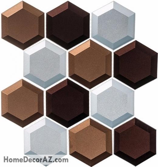 Shimmering Breeze Series Mild Energy SHM693 Beveled Hexagon Tile