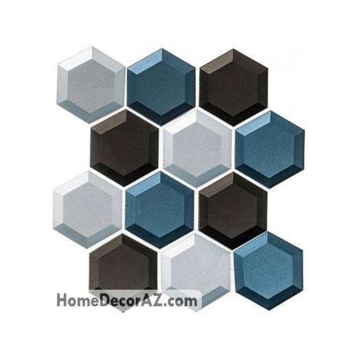 Shimmering Breeze Series Gentle Daydream SHM694 Beveled Hexagon Tile