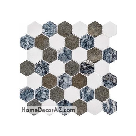 Colonial Series Presidential Grey CLNL270 Hexagon Tile