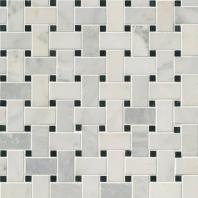 MSI Stone Arabescato Carrara Basketweave Mosaic Backsplash SMOT-ARA-BWP