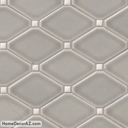 MSI Highland Park Dove Gray Diamond Ceramic Backsplash SMOT-PT-DG-DIAMOND