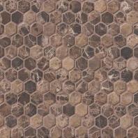 MSI Emperador Dark Hexagon Tile Backsplash SMOT-EMP-1HEX
