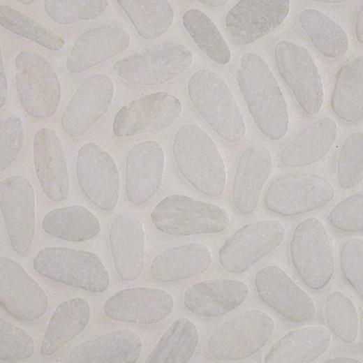 MSI White Pebbles Tumbled Tile Backsplash SMOT-PEB-WHT