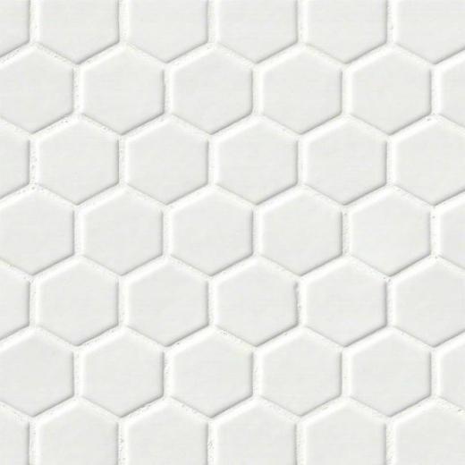 MSI Highland Park Whisper White Hexagon Tile Backsplash SMOT-PT-WW-2HEX