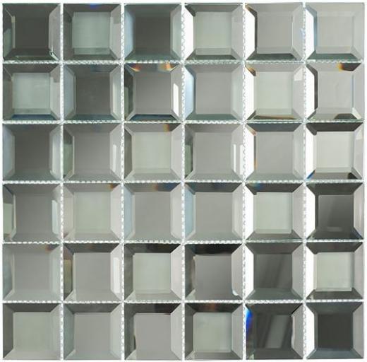 Glasstile Checkers Series Spanish Pearl Mosaic Tile CKR114