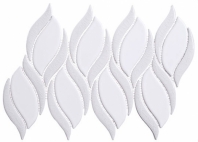 Lumiere Series Angel Feather 2 Spiral Mosaic Tile LMR-8513