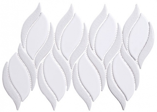 Lumiere Series Angel Feather 2 Spiral Mosaic Tile LMR-8513