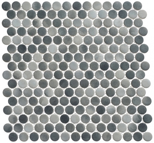Polka Dot Series PLK65- Ombre Reef Penny Round Tile