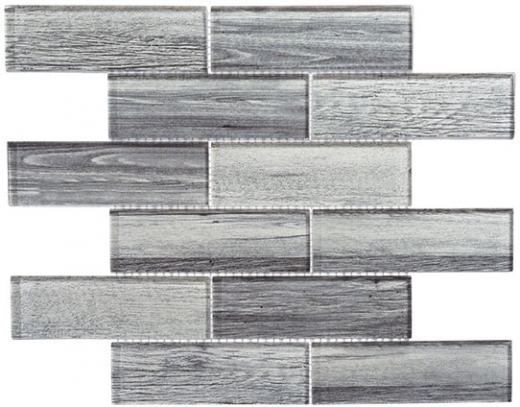 Westminster Series WM777- English Grey Wood Look Interlocking Glass Tile