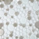 Loft Super White Circles Glass and Metal Tile by Soho Studio LFTMETCRCLSPRWH