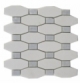 Long Octagon White Thassos Mosaic Tile by Soho Studio LNGOCTWTTHS