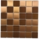 Brush Metal Copper 2x2 Metal Tile by Soho Studio METSQCPR