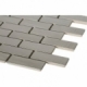 Brush Metal Stainless 0.75x2.5 Brick Metal Tile by Soho Studio METCLSBRKSTNLS