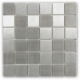 Brush Metal Stainless 2x2 Metal Tile by Soho Studio METSQSTNLS