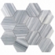 Milan Gray 4" Honed Hexagon Marble Tile by Soho Studio MILANGRY4INHEXHND