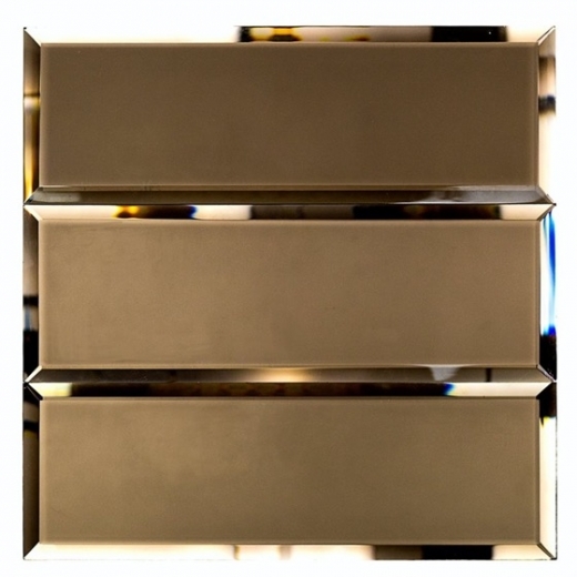 Mirror Bronze 4x12 Mirror Subway Tile by Soho Studio MRRBRNZ4X12BEV